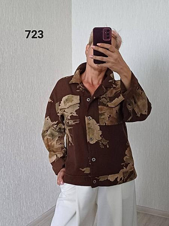 Рубашка Fsn 723 brown - делук