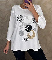 Свитер Levisha 27084-2 white - делук