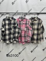 Рубашка Met&March SS3100 pink-grey - делук