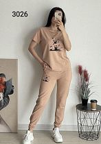 Костюм Спорт Fsn 3026 beige - делук