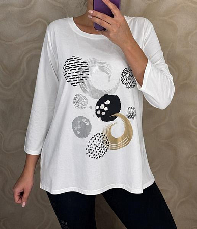 Свитер Levisha 27084-2 white - делук