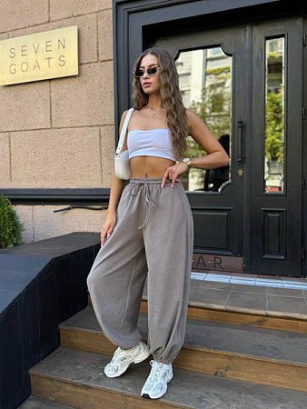 Штаны Спорт Arina 1655 beige - делук