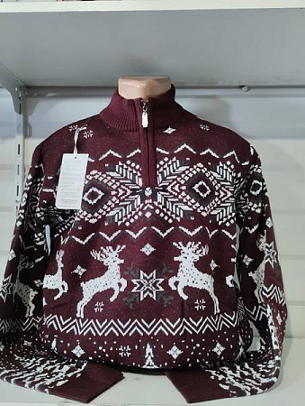 Свитер Panda 1449 wine - делук