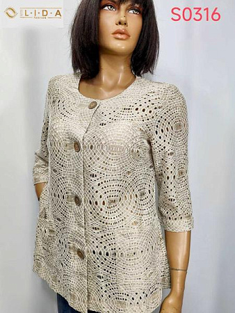 Пиджак Lida S0316 beige - делук