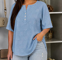 Футболка Elena&Vika 26044 l.blue - делук