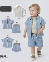 Футболка Baby Boom 6303 l.blue-mint - делук