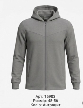 Толстовка 15903 антрацит - делук