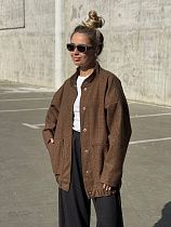Куртка Аля Мур 0495 brown - делук