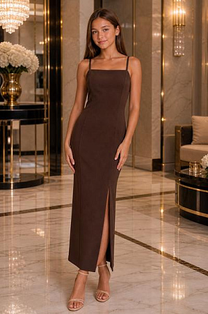 Сарафан Karolina KR683 brown - делук