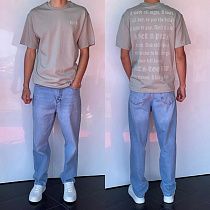 Футболка Three Black 2242 grey - делук