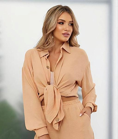 Рубашка Loren 863 beige - делук