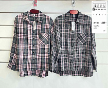 Рубашка Base 1506 grey - делук