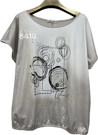 Футболка Style Nadezhda 6418 beige - делук