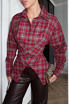 Рубашка Style Nadezhda 033 wine - делук