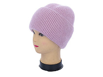 Шапка Angelica Ангора на флісі 0008-6 pink - делук