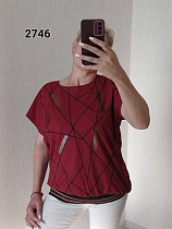 Футболка Fsn 2746 wine - делук