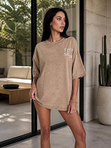 Футболка New Season FV042 beige - делук