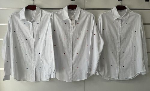 Рубашка Loyard A215 white-grey - делук