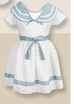 Платье Baby Boom 2401 white-l.blue - делук