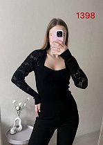 Свитер Fsn 1398 black - делук