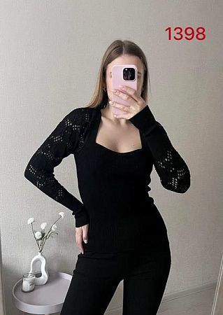 Свитер Fsn 1398 black - делук