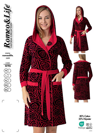 Халат Cotpark 1775 red - делук