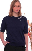Американка Julia JL1328 navy - делук