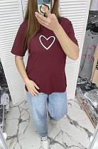 Футболка Karon 68018 wine - делук