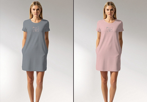 Ночнушка Trikotag T55 pink - делук