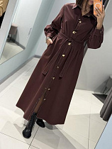 Платье Comod 9654 brown - делук