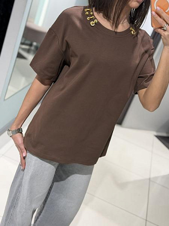 Футболка Comod 6602 brown - делук