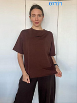Футболка Fsn 07171 brown - делук