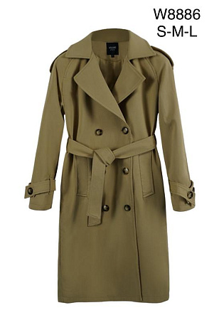 Пальто Immei W8886 khaki - делук