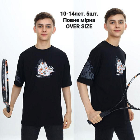 Футболка Mmz M1732 black - делук