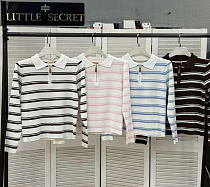 Свитер Little Secret 3881 white-pink - делук