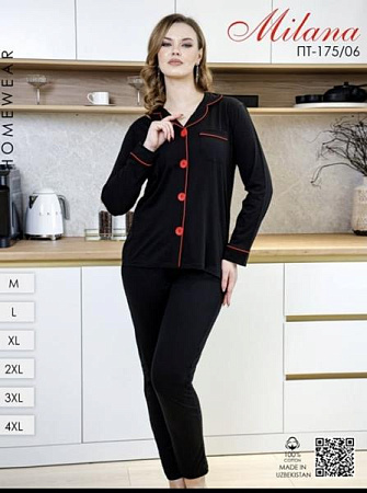 Пижама Annet YT175-06 black - делук