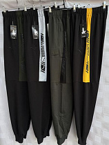 Штаны Спорт Shon S2004 black-khaki - делук