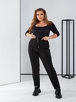 Штаны Спорт Oska 6042 black - делук