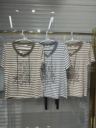 Футболка Dgmd E26027 khaki - делук