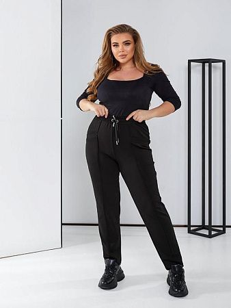 Штаны Спорт Oska 6042 black - делук