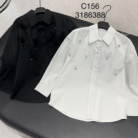 Рубашка Delfinka C156 black - делук