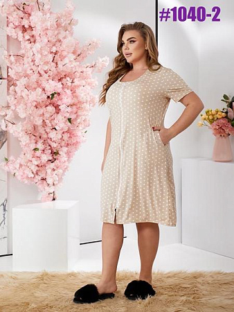 Халат Bat 1040-2 beige - делук