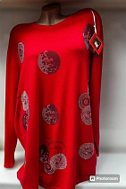 Свитер Elena&Vika 24049 red - делук