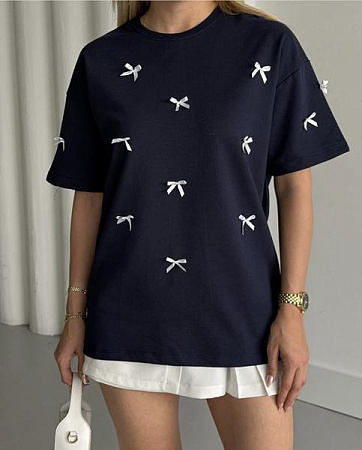 Футболка New Season F008 navy - делук