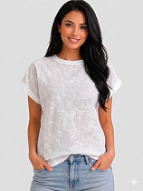 Футболка Levisha 26006 white - делук