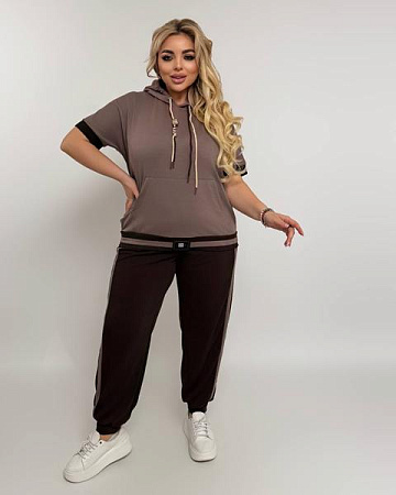 Костюм Спорт Seven Zikina 962 brown - делук