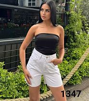 Шорты Jeans Style 2015-1347 white - делук