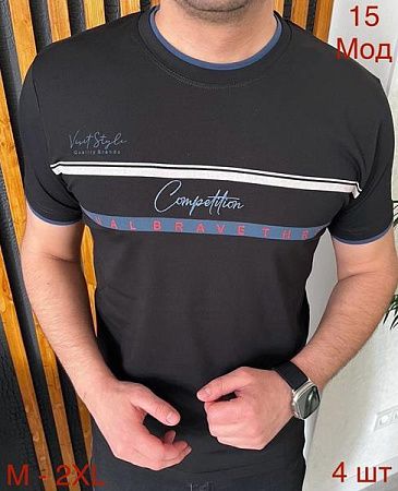 Футболка Надийка 15 black (M-2XL) - делук