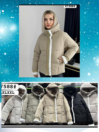 Куртка Dorimodes K7588 beige - делук