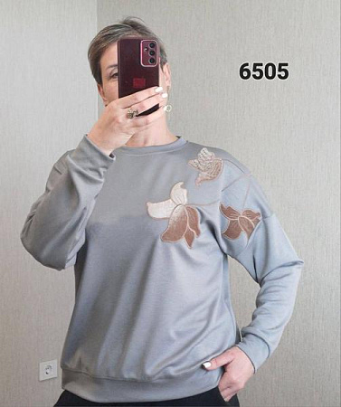 Свитер Fsn 6505 grey - делук